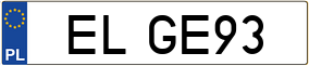 Truck License Plate